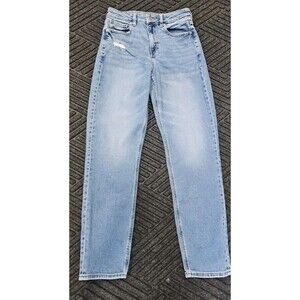 American Eagle Jeans Women's 4 Stretch Skinny Kick Blue Denim Cotton